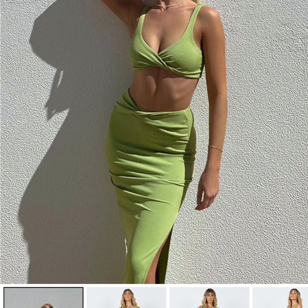 Princess Polly JESSIE SET GREEN
